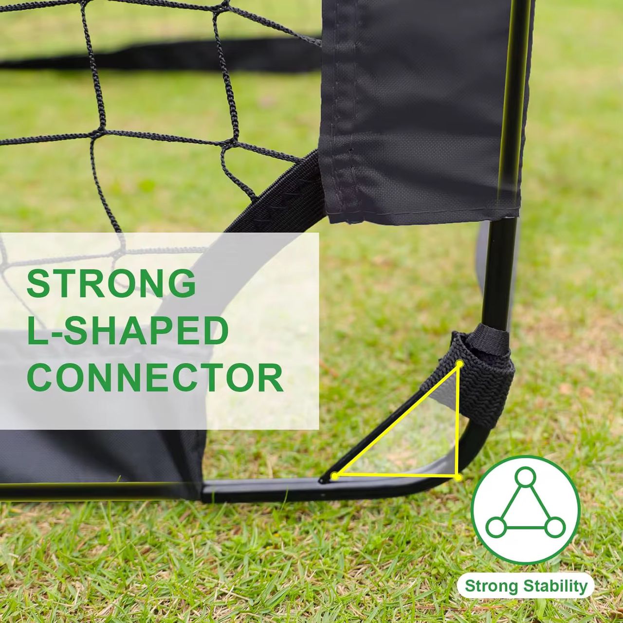 Lot de 2 filets de but de football portables 4ftx3ft avec étui de transport Équipement d'entraînement.