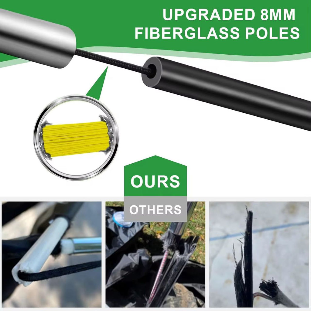 Lot de 2 filets de but de football portables 4ftx3ft avec étui de transport Équipement d'entraînement.